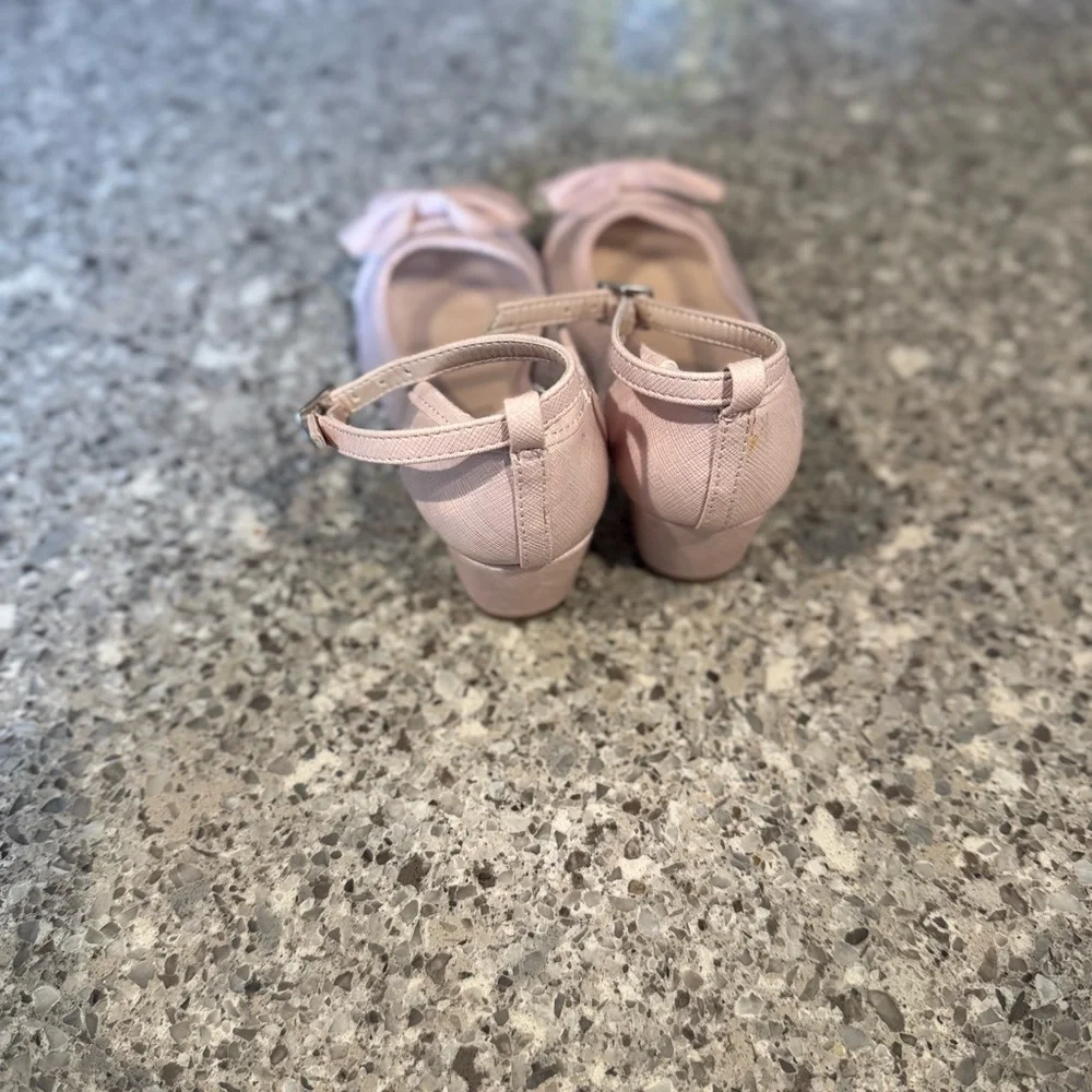 Monsoon Girls' Kids Pink Bow Shoes - UK10/US11 👠🌸